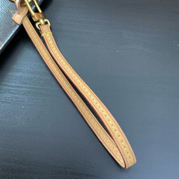 LOUIS VUITTON Neverfull Pochette MM Monogram Wristlet Pivoine Fuchsia Hot Pink - Picture 6 of 14